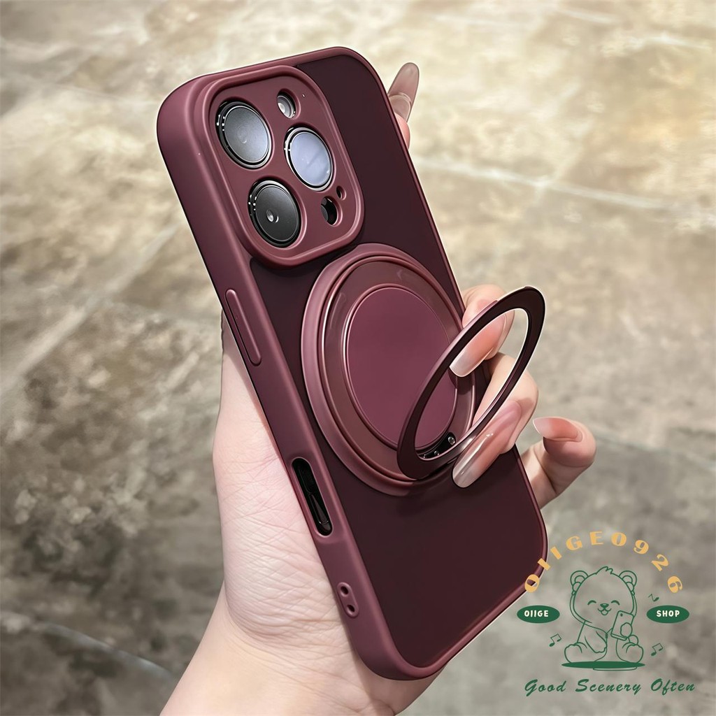 Chất lỏng mờ 360 khung xoay từ tính Vỏ điện thoại iphone16 Pro Max 15 14 13 12 11 vỏ cho vỏ iPhone Vỏ mềm silicon TPU chống sốc
