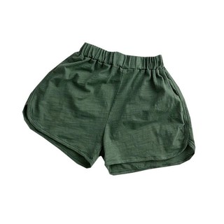 Trẻ Em Mùa Hè Quần Short Mỏng Phiên Bản Hàn Quốc Bé Trai Bé Gái Trẻ Em Màu Trơn Quần Thắt Lưng Co Giãn
