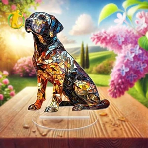 Nhà Bếp Tinh Tế Acrylic Labrador Chó Trang Trí Độc Đáo DIY Trang Trí Để Bàn Trung Tâm Động Vật Trang Trí Cho Ngày Lễ Kệ Trưng Bày Góc Nhà
