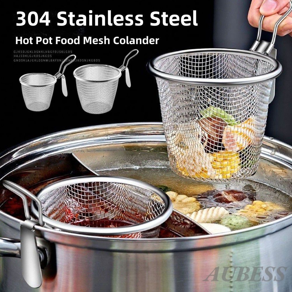 Giỏ Lẩu Chiên Sâu Giỏ Inox 304 Đóng Gói Treo Thực Phẩm Lọc Giỏ Bếp Lẩu ...
