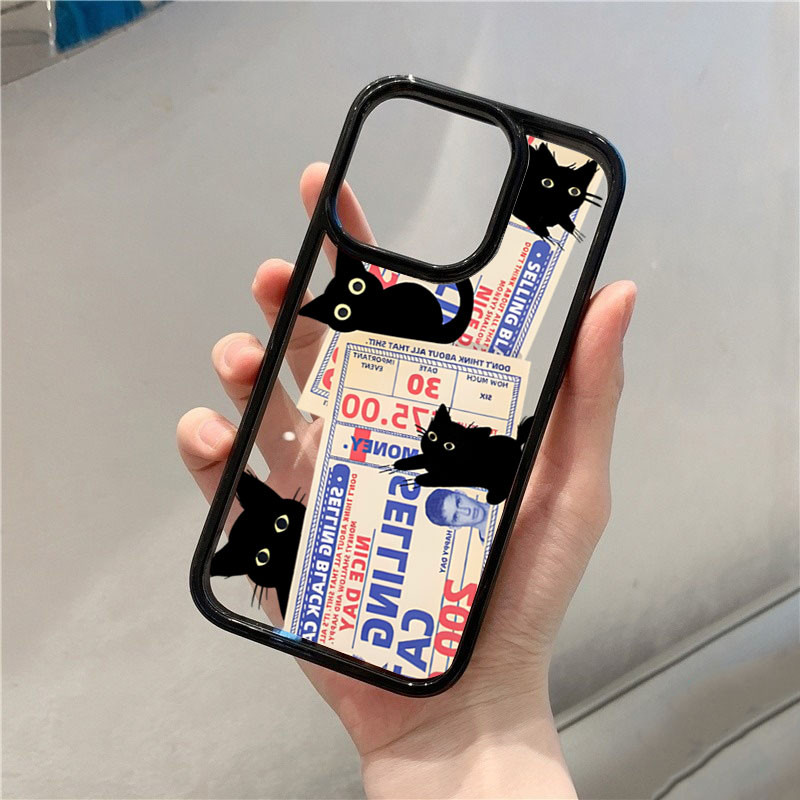 Dành Cho Samsung S25 S24 Ultra S23 S24 FE S23 S22 S21 Plus S20 S21 FE Graffiti Tem Mèo Silicon Trong Suốt Chống Sốc