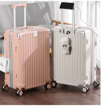 Valy du lịch đẹp thời trang Vali khung nhôm Valy kéo 360 độ Vali mật khẩu Va li du lịch bền chắc Bánh xe xoay êm ru