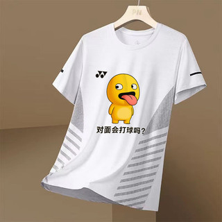 Áo sơ mi cầu lông YONEX in hình mới, hút ẩm tốt, thiết kế tay ngắn dành cho nam và nữ, phù hợp chơi quần vợt và bóng chuyền.