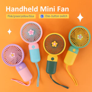 Quạt mini cầm tay, quạt tích điện để bàn Hiterry liên tục 4 tiếng pin khỏe