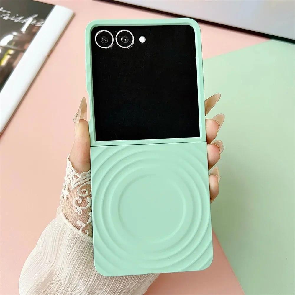 Ốp Điện Thoại PC Cứng Cho Samsung Galaxy Z Flip 7 fe 6 5 Flip7 Flip6 Flip5 5G Vỏ Bảo Vệ Dễ Thương