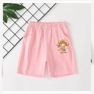 2025 Cô Gái Dễ Thương Hoạt Hình Thể Thao Quần Short Mùa Hè Thường Ngày Nhẹ Trẻ Em In Hình Quần