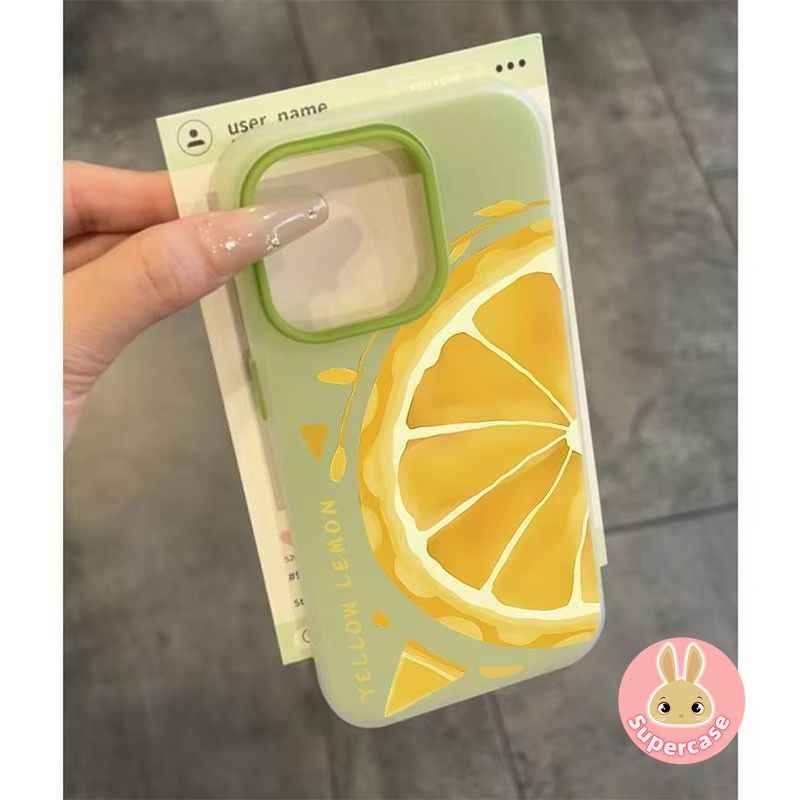Ốp Điện Thoại Chanh Vàng Cho Honor 600 Lite 400 Smart 90 Lite X9D X8D X7D X6D X5C Plus Magic 8 Lite 5G 4G Màu Kẹo Ốp Lưng Vỏ Cứng 2 Trong 1 Chống Sốc Mùa Hè