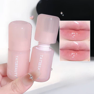 DIKALU Gương Nước Son Bóng Pha Lê Thạch Son Môi Hydrating Plumping Dưỡng Ẩm Màu Son Tint Chăm Sóc Môi Trang Điểm Làm Đẹp