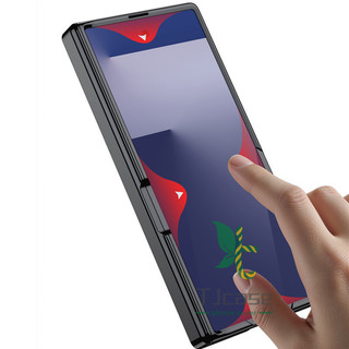 Vỏ bọc toàn bộ chân đế trong suốt mạ điện Samsung Galaxy Z Fold 7 Vỏ phim cường lực
