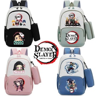 Ba lô Demon Slayer mới ba lô thông thường hai mảnh dây đeo vai thoáng khí nhẹ sức chứa lớn ba lô quà tặng