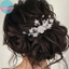Sund Cô Dâu Cưới Phụ Kiện Tóc Hoa Sáng Bóng Kim Cương Giả Lược Tóc Barrette Trang Sức Sang Trọng Nữ Mũ Đội Đầu VN