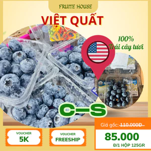 1 hộp Việt quất U.S.A (125g) Nam Phi ống (200g)
