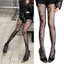 Treeling Hollowout Đan Quần Thoáng Khí Nylon Họa Tiết Rắn Fishnet Lưới Quần