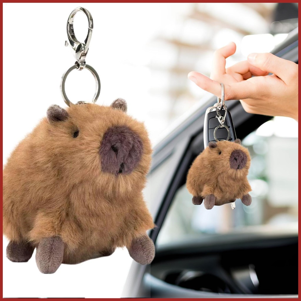 Dành Cho Jellycat Thú Nhồi Bông Móc Khóa Đáng Yêu Capybara Sang Trọng Ba Lô Mặt Dây Chuyền Thú Nhồi Bông Dễ Thương Móc Khóa Cho koapavn