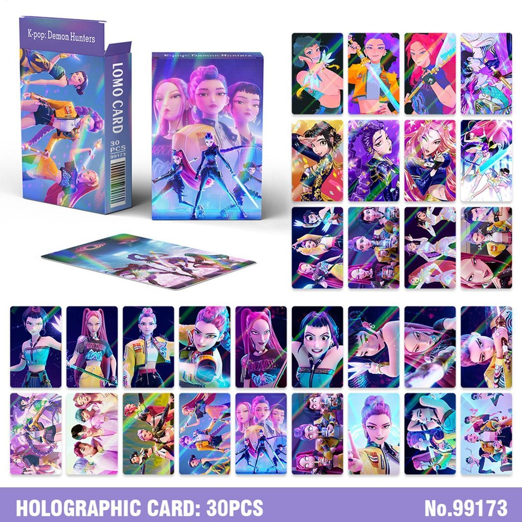 Kpop Demon Hunters Phim Photocards Nhóm Cô Gái Bưu Thiếp Hình Ảnh 30 Miếng Phim Ngoại Vi Sưu Tập Lưu Niệm junlavn