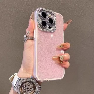Logo Sang Trọng Kẹo Kim Cương Ốp lưng iPhone 11 12 13 14 15 16 Pro Max Plus Lấp Lánh Chống Sốc Ốp Lưng Ốp Lưng