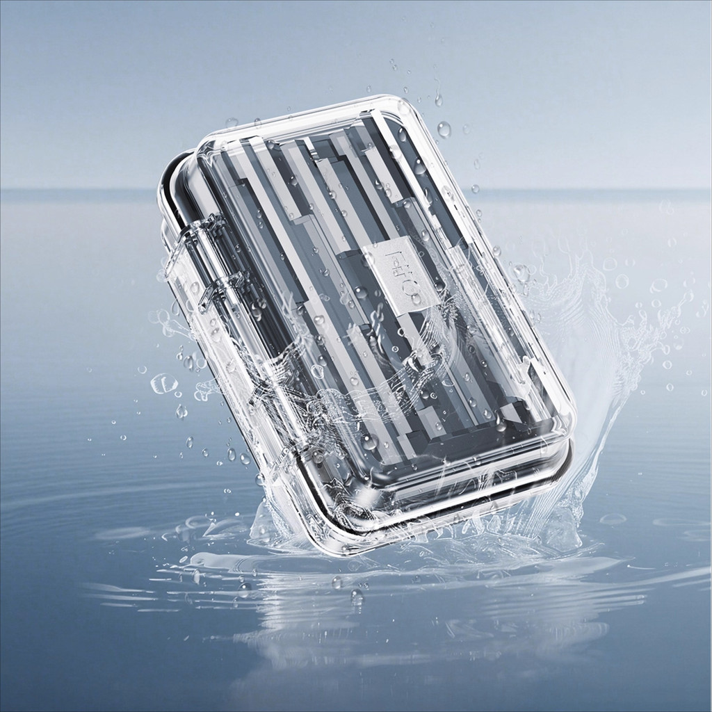 FiiO NEST Hộp Bảo Quản Tai Nghe Trong Suốt Hộp Mini Di Động Tai Nghe Cáp Dữ Liệu Chống Thấm Nước Chống Bụi Tai Nghe Hộp Bảo Vệ