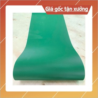 BĂNG TẢI PVC CARO XANH - Băng tải cho máy cán bánh kích thước 530mm x 1110mm
