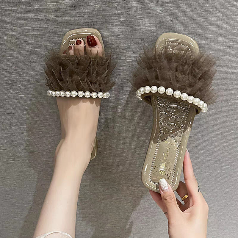 Dép xỏ ngón chân cổ điển Xăng đan đi biển đế mềm cho nữ