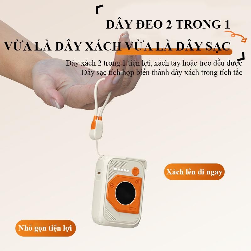 Bộ sạc nhanh combo dây sạc 20000mah tích hợp dây sạc đa năng hỗ trợ sạc nhanh 22.5W PD nhỏ gọn tiện lợi