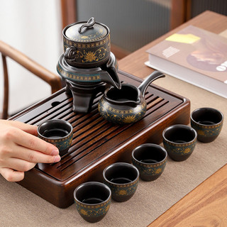 Bộ Ấm Chén Pha Trà Cối Xay Cao Cấp, Tặng Kèm Hộp Quà Sang Trọng,  Thưởng Thức Trà Tinh Tế