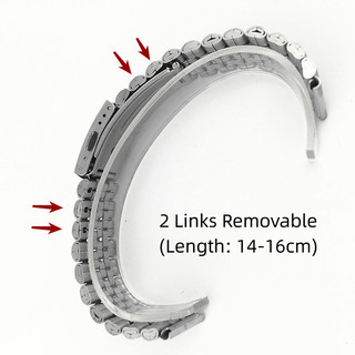 Vòng đeo tay đồng hồ bằng thép không gỉ Jubilee 18mm 20mm 22mm Dây đeo đồng hồ cho SEIKO 5 Diver Dây đeo đồng hồ đa năng thay thế cho đồng hồ cơ thạch anh Nam Nữ