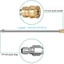 CORALTIDE 1 Cái Que phun Lance, Áp suất cao với cây đũa phép nối dài máy giặt kết nối nhanh 1 / 4 ", Vòi phun máy giặt điện thẳng bằng thép không gỉ 40cm