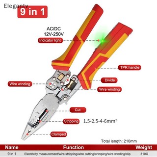 Kìm điện EGN Kìm tuốt dây đa năng 8 trong 1 Kìm đo điện Kìm tuốt dây chống trượt Kìm N
