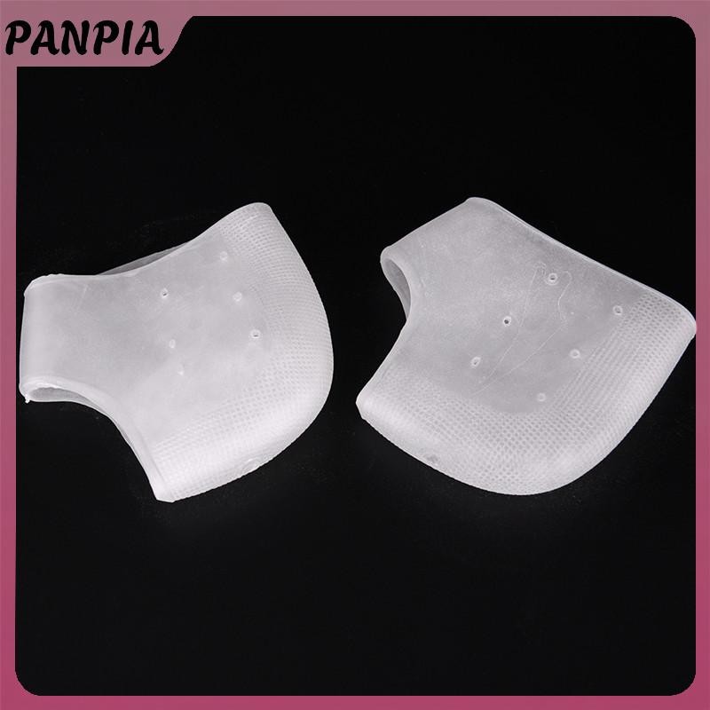 PANPIA-2 Chiếc Silicon Dưỡng Ẩm Gel Gót Tất Nứt Chân Chăm Sóc Da Bảo Vệ Nóng