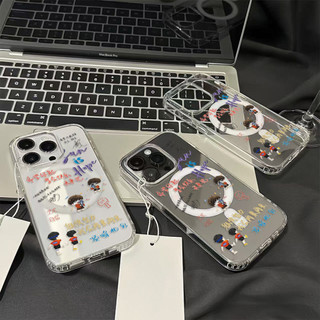 Ốp điện thoại Shatou chắc chắn và tự tin cho iPhone16 15 14 11 13 12 X XS Pro Max XR Mini Xr 7 8 Plus Vỏ bảo vệ từ tính chống sốc trong suốt không màu vàng