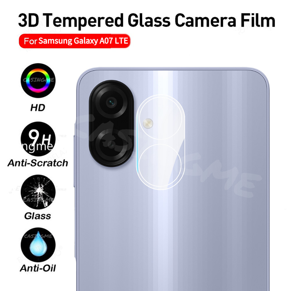 Bảo vệ ống kính máy ảnh 3D Samsung A07 2025 LTE cho Samsung Galaxy A27 A37 A57 A07 A17 LTE SamsungA07 A 07 07A LTE 4G 5G 2025 Kính cường lực trong suốt Bảo vệ camera sau