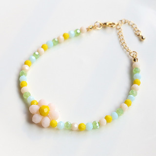 4mm Đầy Màu Sắc Pha Lê Mặt Bánh Xe Hạt Phẳng Hạt diy Handmade Trang Sức Bông Tai Phụ Kiện Vòng Tay Vòng Cổ Đính Hạt Chất Liệu