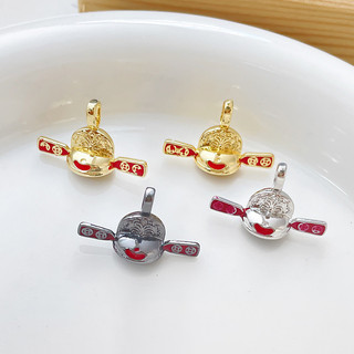 Vàng Thật Mạ Màu Bảo Quản Vàng Thần Tài Nón DIY Handmade Trang Sức Vòng Cổ Chất Lượng Baroque Pin Phụ Kiện