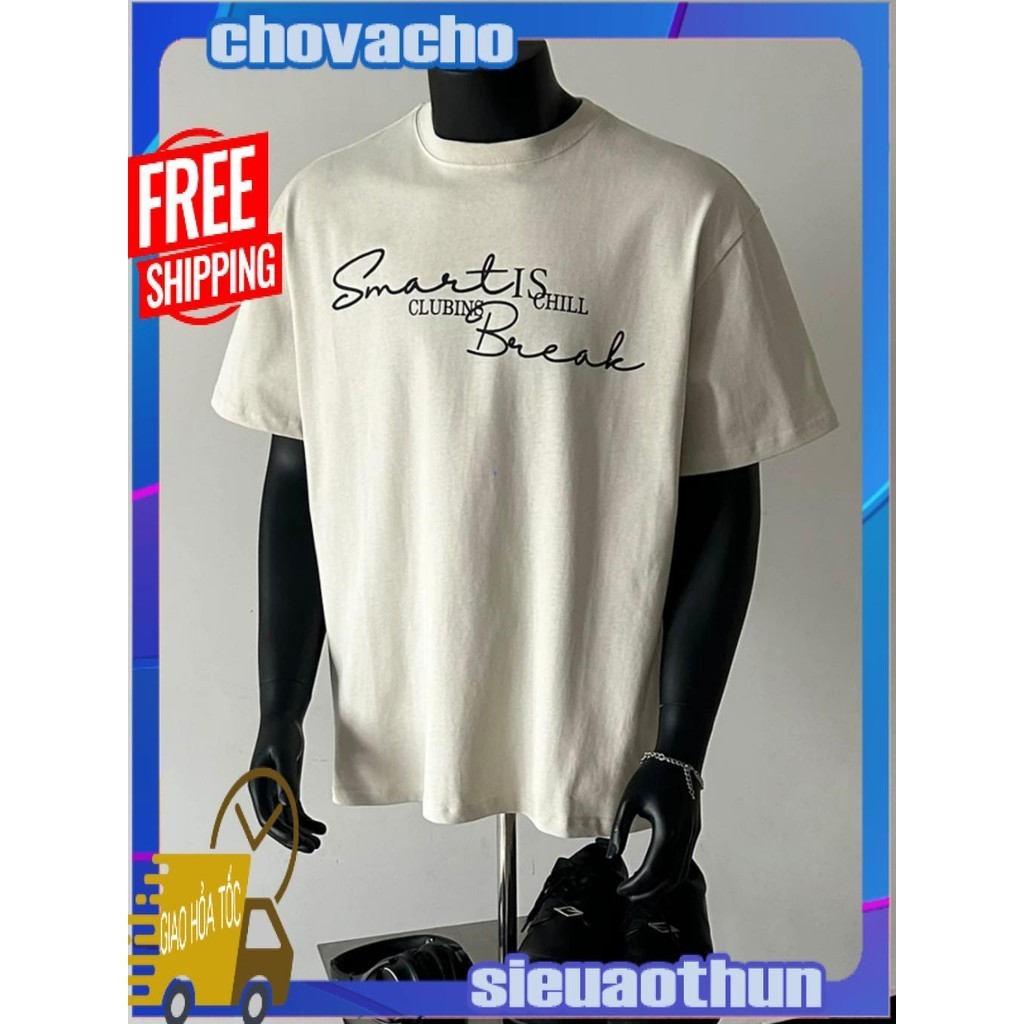Áo thun Stee Cổ tròn in SMART Localbrand ICVCVNI Unisex
