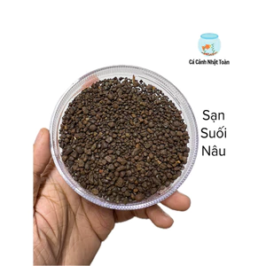 Sỏi Suối Nâu Trải Nền Trang Trí Cho Bể Cá Cảnh, Tiểu Cảnh Cực Đẹp (Túi 500gram)