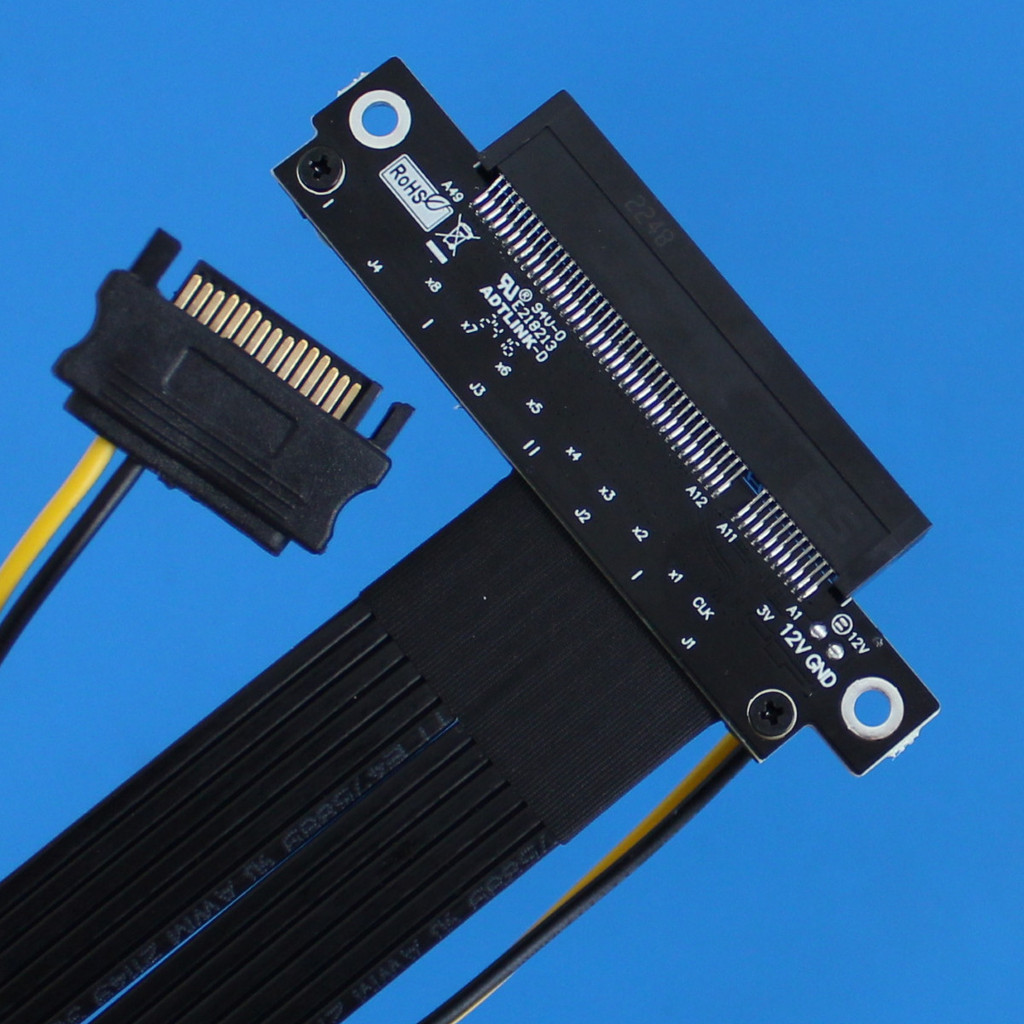 Cáp nối dài ADT-Link M.2 NVME sang PCI-E x4 x8 PCI-E 4.0x4 gen4 64G / bps Cáp chuyển đổi cho M2 NVME 2230 2240 2260 2280 Cáp nâng SSD