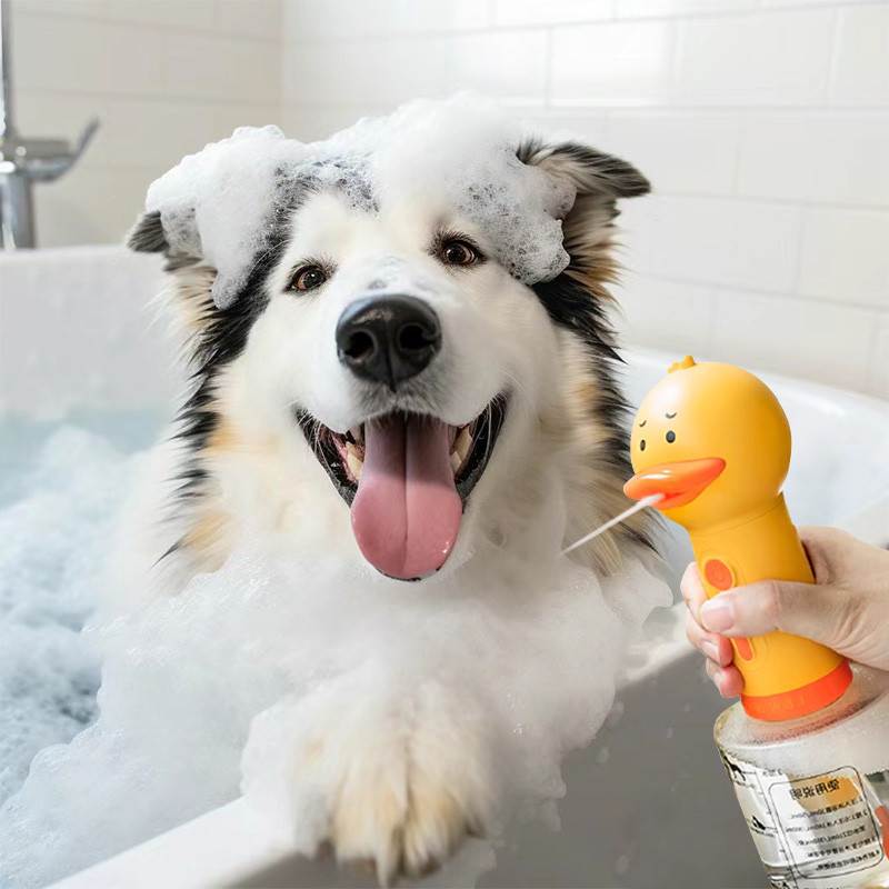HamshMoc Dụng cụ tắm cho thú cưng Tiếng ồn thấp Công cụ tạo bọt tắm cho chó mèo có quy mô rõ ràng Điện dễ sử dụng cho thú cưng Đồ dùng làm sạch mèo con cho chó con