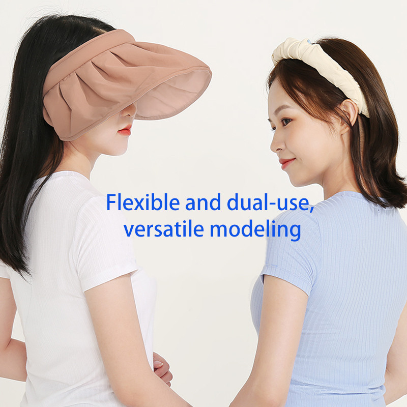 Ảnh Mũ chống nắng CAMEL CROWN dành cho nữ Mùa hè Keo đen chống tia cực tím Vỏ rỗng 4