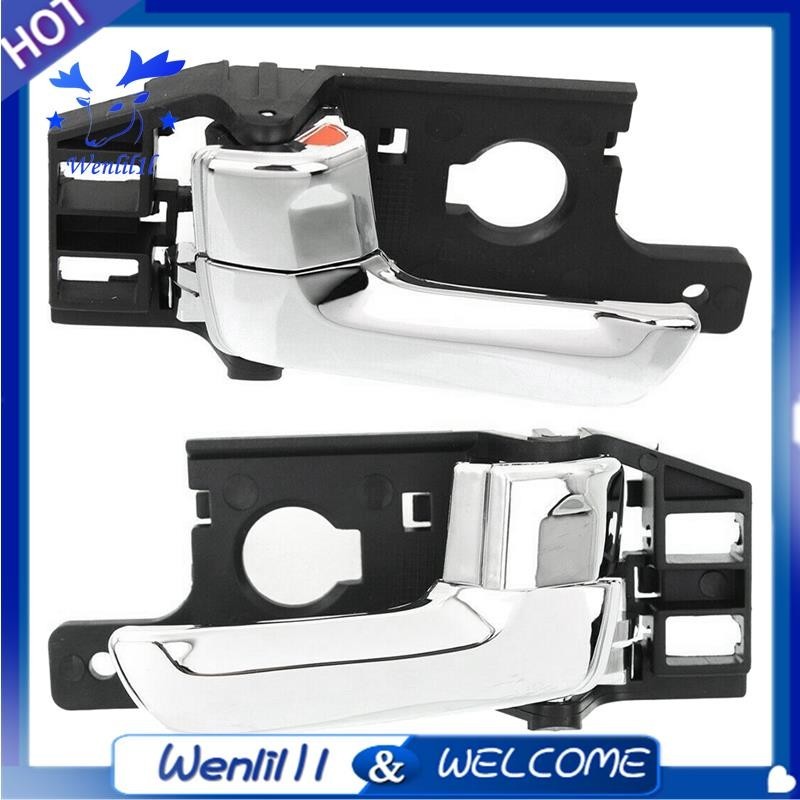 [Wenlil1l] Tay nắm cửa bên trong bên hành khách phía trước hoặc phía sau 2005-2010 cho Kia Sportage 82620-1F000 RH Đen + Chrome