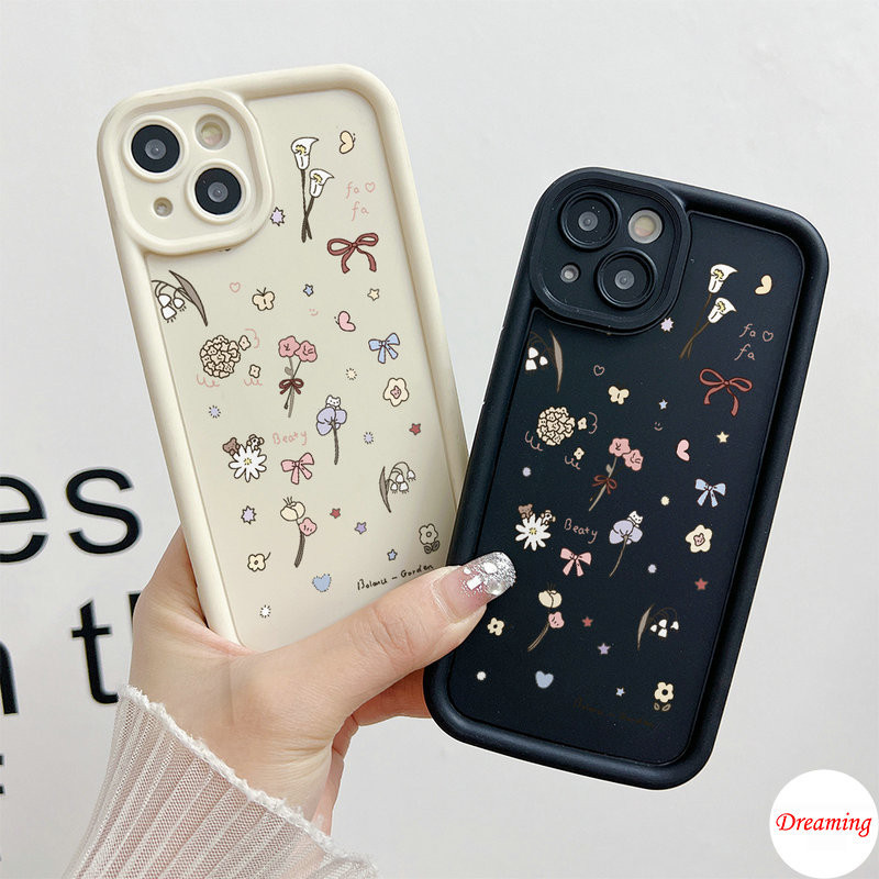 Ốp Lưng Cho VIVO V50 V40 V30 V29 Lite V27 V25 V23 V21E V19 V15 V17 S1 Pro Y91 Y95 Y91C Y1S Y15 Y12 Y17 Y19 U10 Chống Rơi Thiên Thần Thiết Kế Mắt Họa Tiết Sáng Tạo Hoa Nhỏ