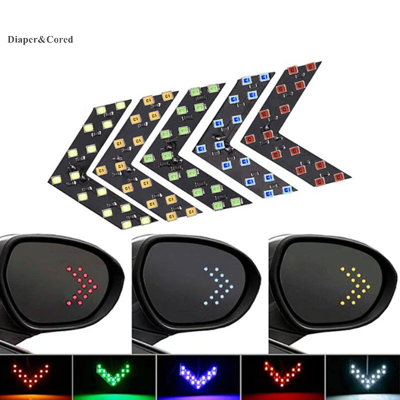 Diaper & CORED 14-SMD LED Bảng điều khiển mũi tên Đèn báo gương chiếu ...
