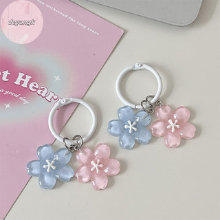 Deyangk Sweet Jelly Color Sakura Móc Khóa Mặt Dây Chuyền Sáng Tạo Đáng Yêu Hoa Móc Khóa Dễ Thương Ba Lô Thời Trang Treo Đồ Trang Trí Cặp Đôi Quà Tặng VN