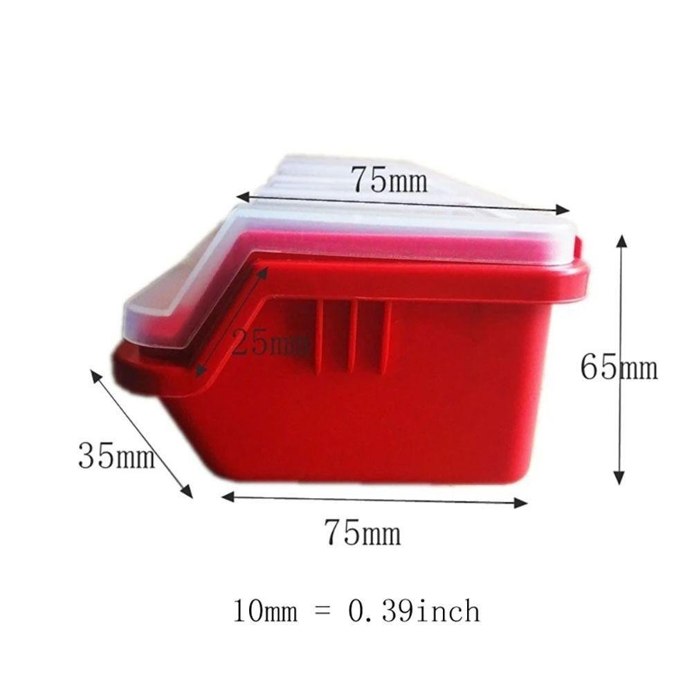 HWAIDY 1 Cái Hộp Bảo Quản, 4 Ngăn Có Nắp Vít Hộp Sắp Xếp, Màu Xanh Đỏ Màn Hình Nhựa Dụng Cụ Một Phần Hộp Đựng Thùng