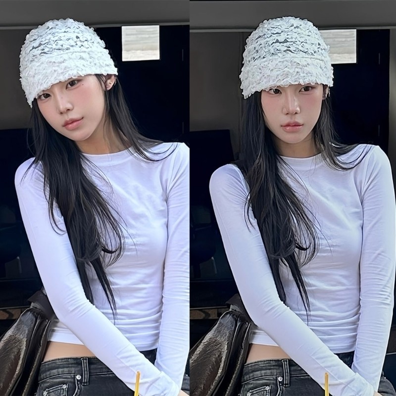 Yoioioi Mũ Ren Cho Nữ Headwrap Tuyn Hoa Openwork Cho Đảng Prom Kỳ Nghỉ Mũ Thanh Lịch Thường Ngày Nón