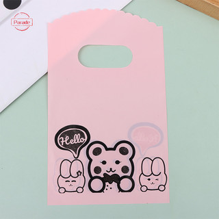 Diễu Hành 50 Cái / lốc Nhiều Thiết Kế Túi Nhựa Nhỏ 9x15cm Boutique Túi Quà Có Tay Cầm Ch Bông Tai Trang Sức Bao Bì Túi VN
