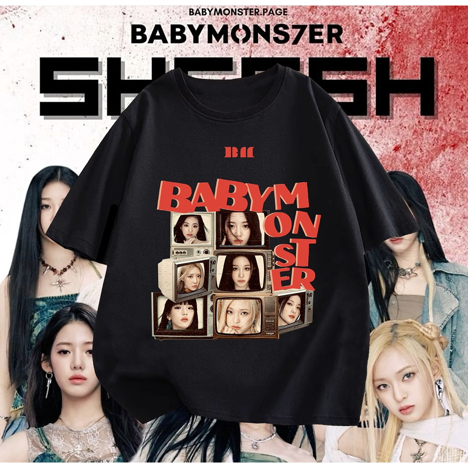 Áo thun mùa hè 3D ngắn tay dành cho trẻ em - Babymonster