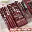 GREAT 5 bút gel đỏ, đầu ST viết trơn tru, bút mực đỏ nhanh khô 0.5mm, chất lượng cao dùng cho trường học, văn phòng