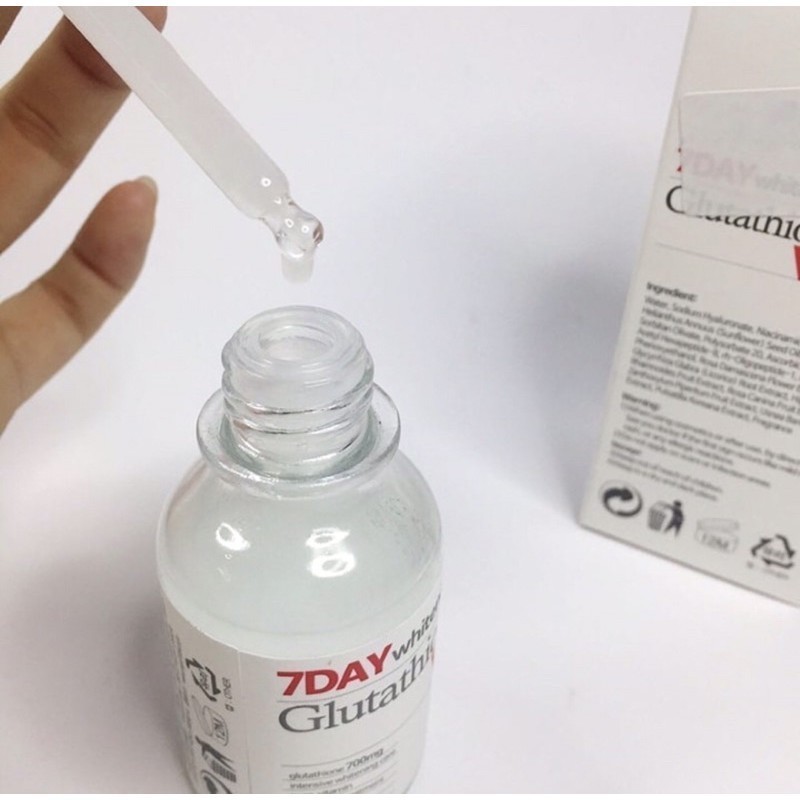 Tinh Chất Angel's Liquid Glutathione + Niacinamide 7 Days Whitening Program 700 V Ampoule Giảm Nám Truyền Trắng 30ml