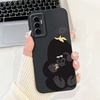 Ốp Bảo Vệ Camera Cho Vivo V23e 5G V2126 Ốp Điện Thoại Hoạt Hình Dễ Thương Silicon Matte Cover Cho Vivo V 23e S10e Y75 4G Ốp Lưng