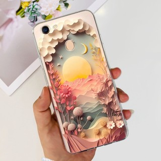 Dành Cho OPPO F5 / F5 Youth Case CPH1723 CPH1727 Bao Da Hoa Thời Trang Silicon Trong Suốt Vỏ Mềm Cho OPPO F7 CPH1819 F 5 F 7 Ốp Lưng